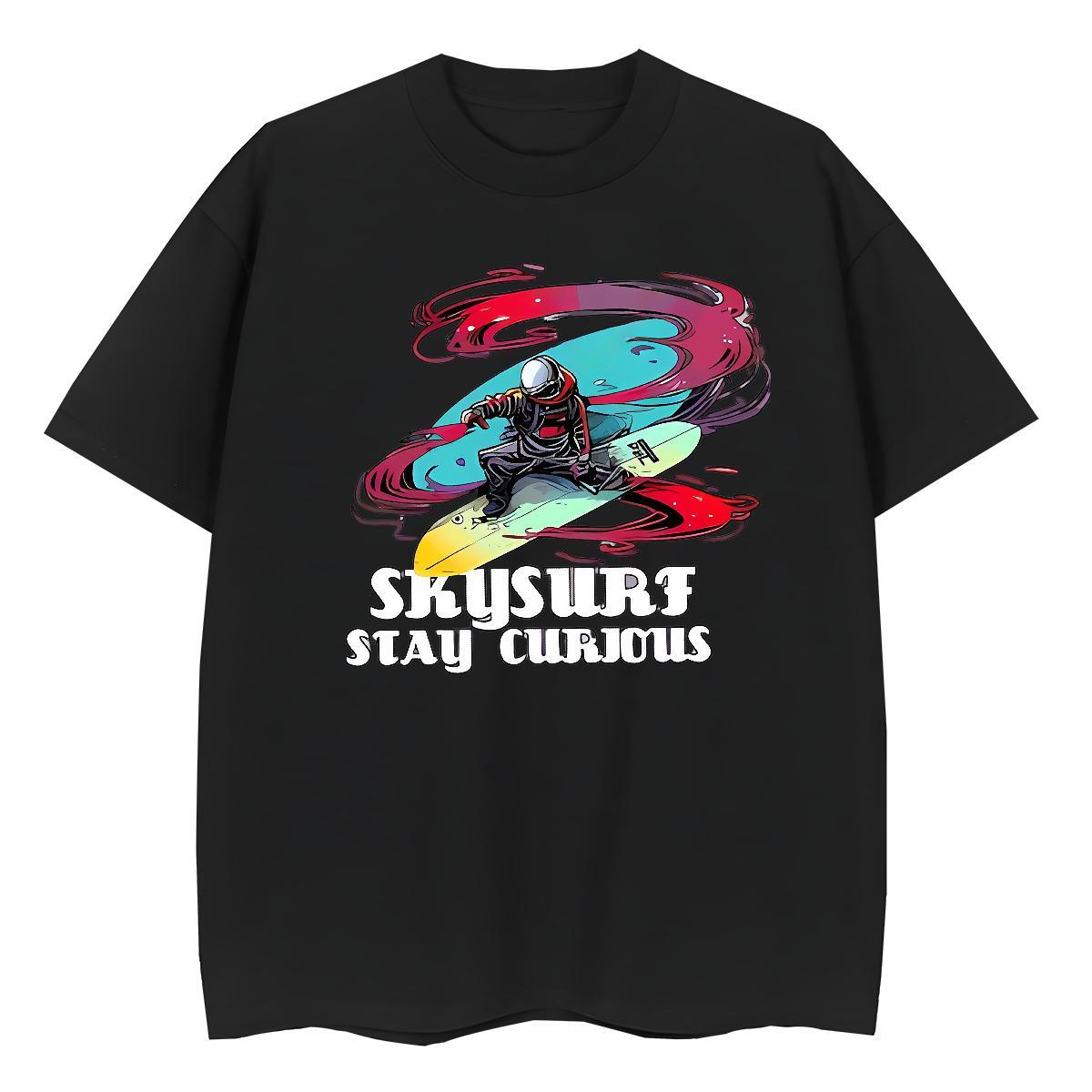 Brand Womens T Shirts Round Neck Short Sleeve 230g Pure Cotton Unisex Tshirts DIY Anime Printed person Daily Outfit Loose Wear