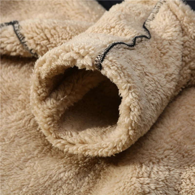 Winter Men Set Warm Thick Hooded JacketPants 2PC Sets Men Lamb cashmere Hoodies Zipper Tracksuit Man Sports Suit Plus size 6XL 240822