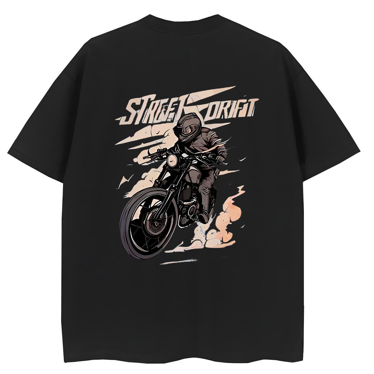 Fashion T-Shirts 230g 100% Cotton Breathable Crew Neck Outdoor Motorcycle Women Tees Comfortable Customized Print Tops