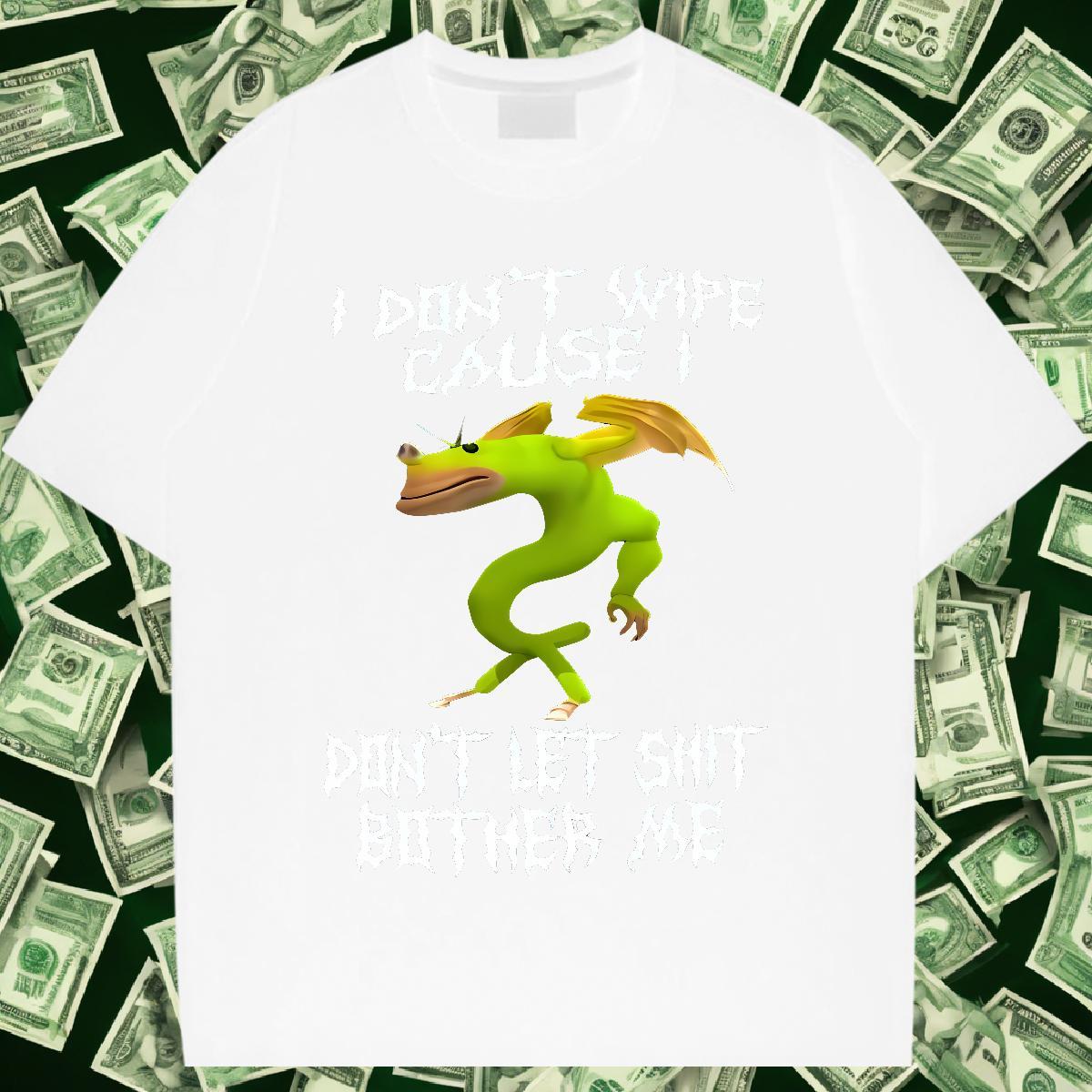 Unisex Men Tshirts Sports Casual 230g 100% Cotton Skull Breathable Crew Neck frog T shirt DIY Tops Tees