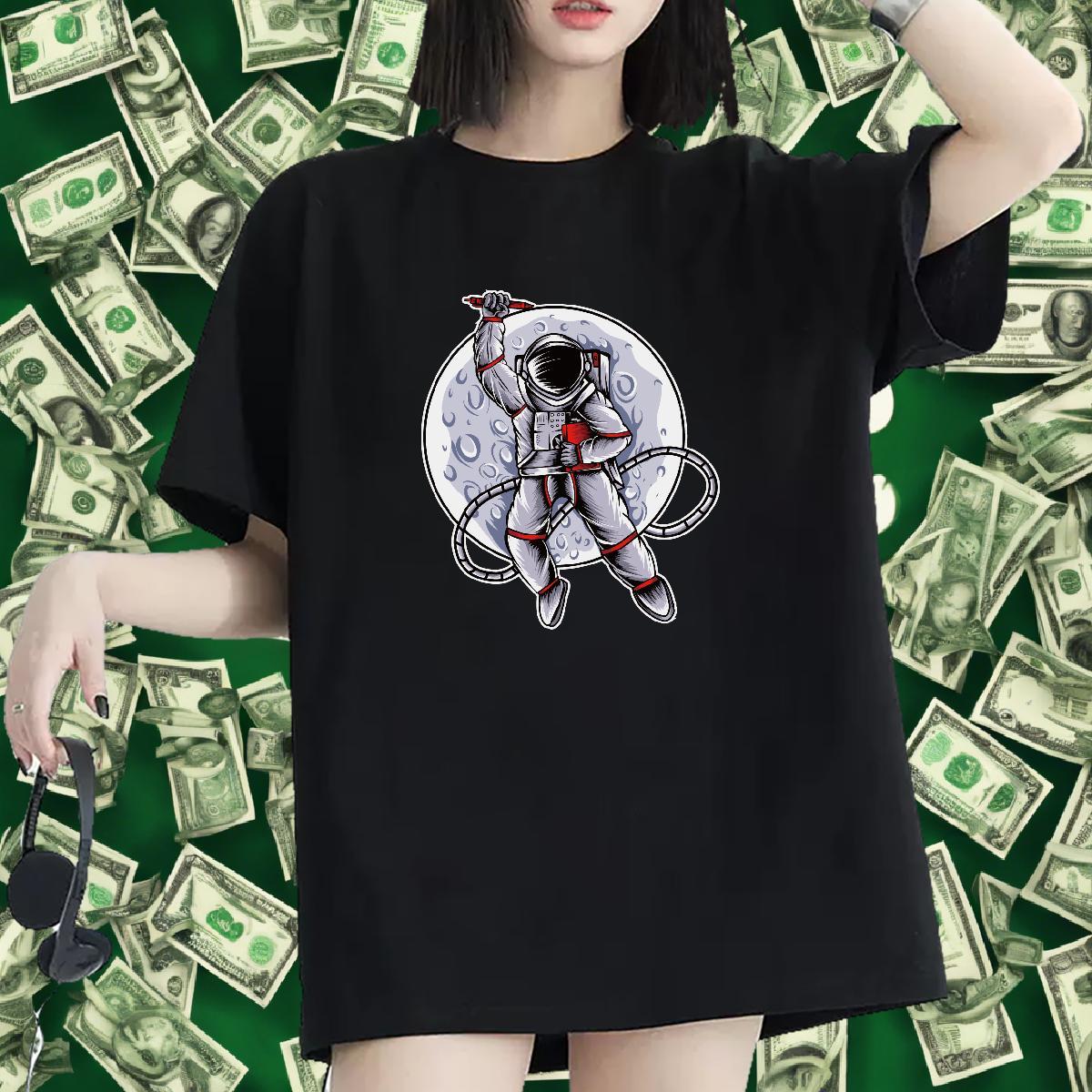 Nice Tshirt for Man Woman 230g 100% Cotton universe Daily Wear T Shirts Women Breathable Crew Neck Plus Size Custom Tee Shirt