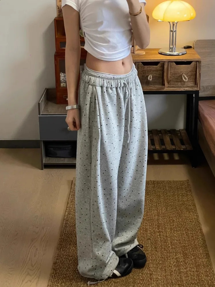 HOUZHOU Y2k Vintage Baggy Woman Sweatpants Oversize Korean Fashion Jogger Pants Harajuku Japanese Style Streetwear Trousers 240821