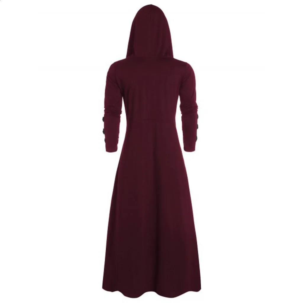 Mens Retro Steam Punk Gothic Windbreaker Coat Cape Fashion Street Cloak Jacket Parkour Clothes Cardigan Trench Coat 240822