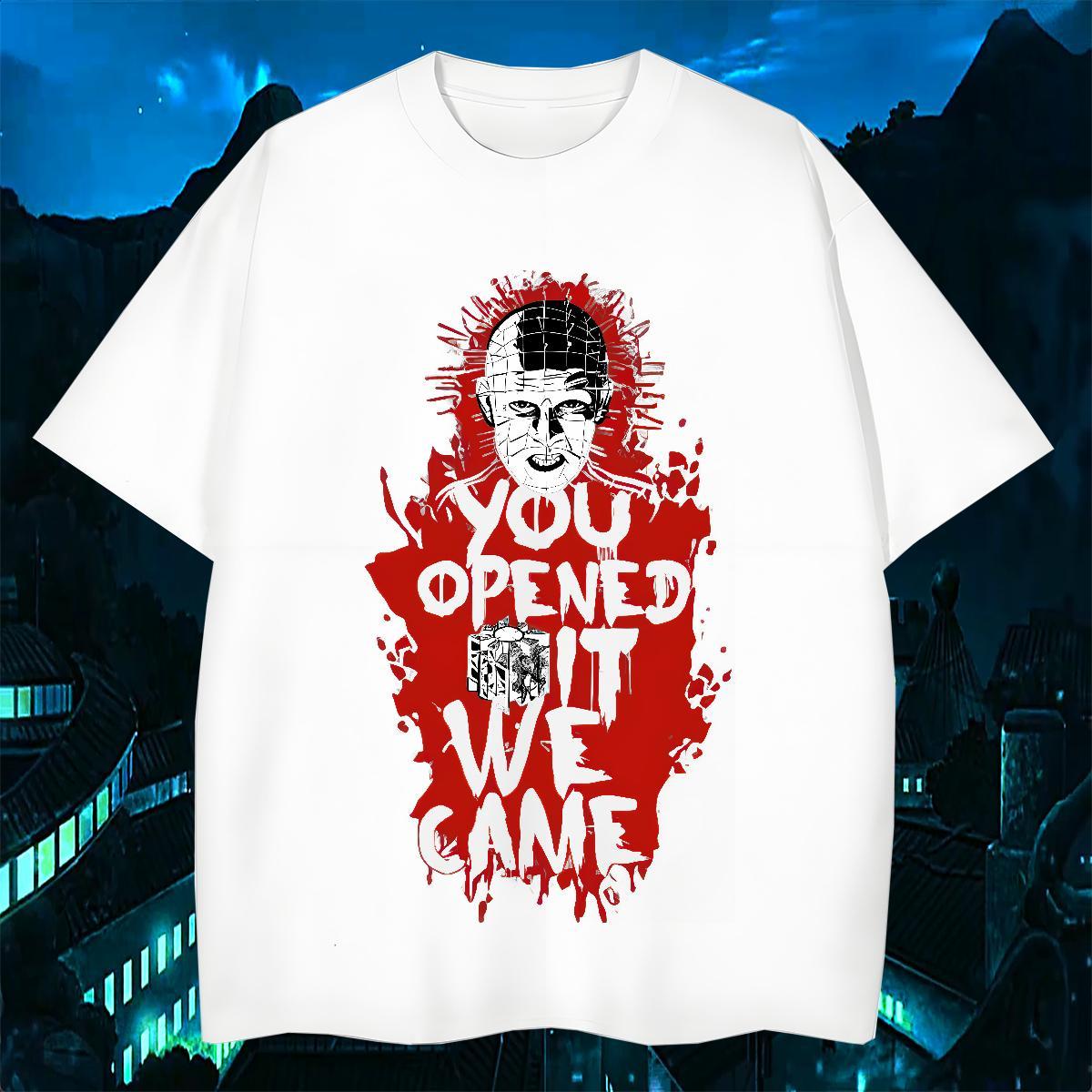 Brand Summer Casual Mens Tshirts scary Breathable Short Sleeve 230g 100% Cotton T Shirts Men Soft DIY Tees