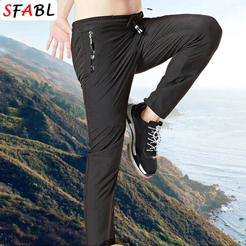 Summer Gym Fitness Quick Dry Mens Pants Breathable Work Wear Trousers Large Size 5XL Casual Climbing Hiking Joggers Sweatpants 240822