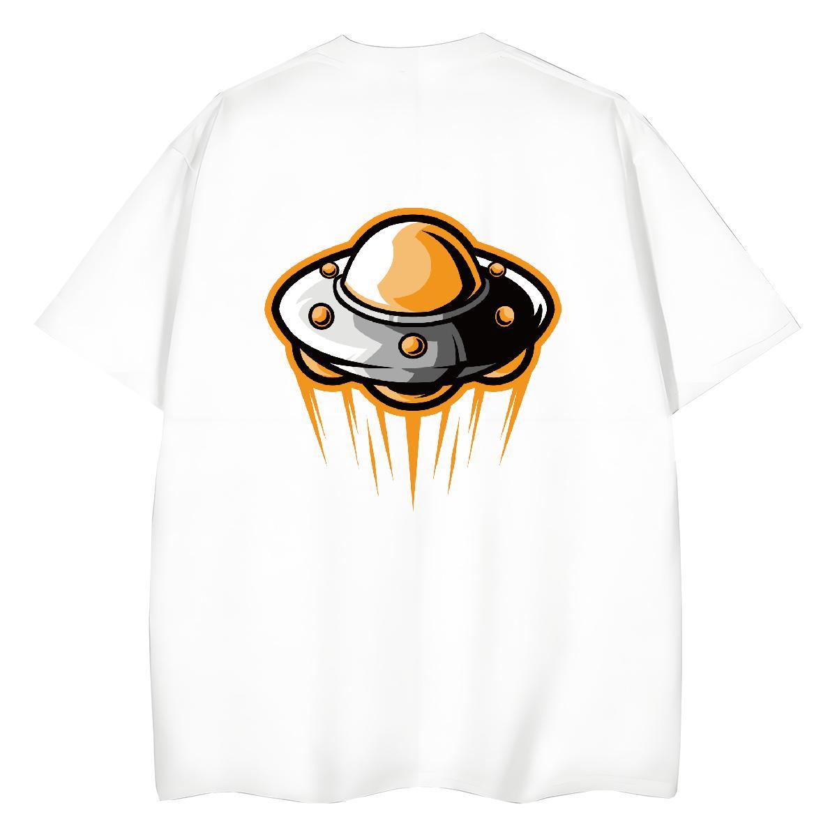 Designer Mens Tshirts Sports Casual 230g Pure Cotton Custom Print Plus Size Breathable Crew Neck UFO T shirt Fashion Design Top Tees