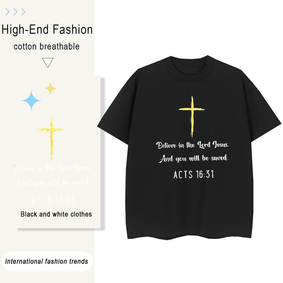 Brand Tshirt for Man Woman Sports Casual 230g Pure Cotton Custom Print Oversized Short Sleeve O-Neck letter T shirt New Tees