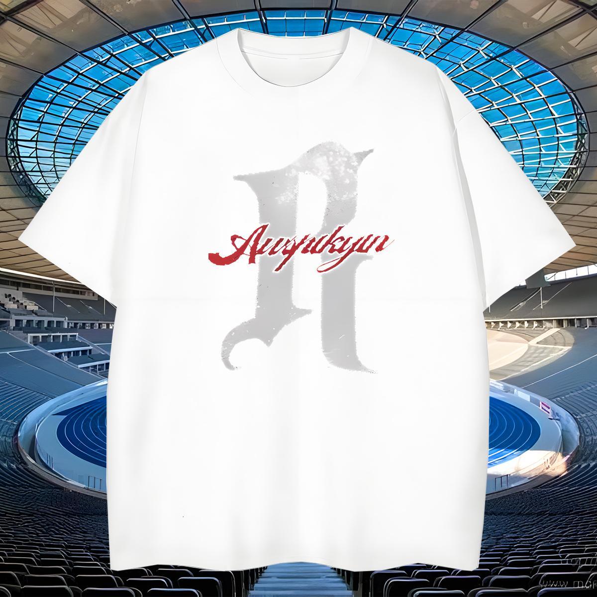 TOP Quality Men Tops Tees Casual 230g 100% Cotton Black Oversized Breathable letter T Shirts Men Fashion Casual Top Tees