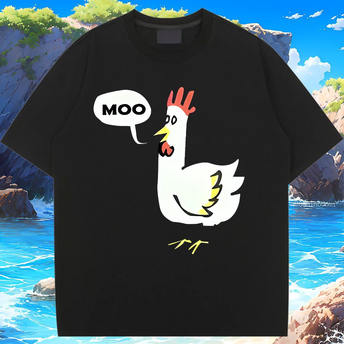 Custom T Shirt For Woman O-Neck Short Sleeve 230g Pure Cotton Couples T Shirts Cartoon Print chicken Daily Wear Designer Nice Tops Tees