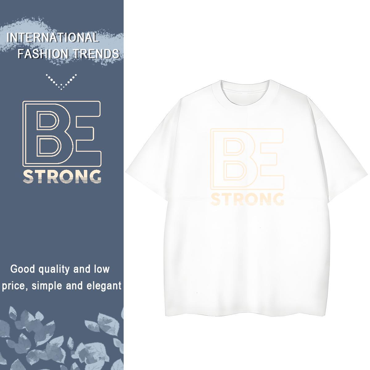 5A Women Tshirts 100% Cotton 230g letter Home Outdoor T shirt O Neck Short Sleeves Black White Clothes Shirt
