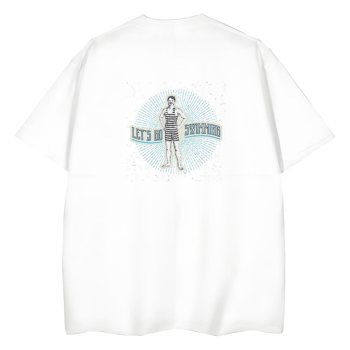 2024 Casual T Shirt For Woman 230g Pure Cotton Breathable Short Sleeve Hip Hop Street person Woman Tshirt Comfortable White Plus Size Clothes