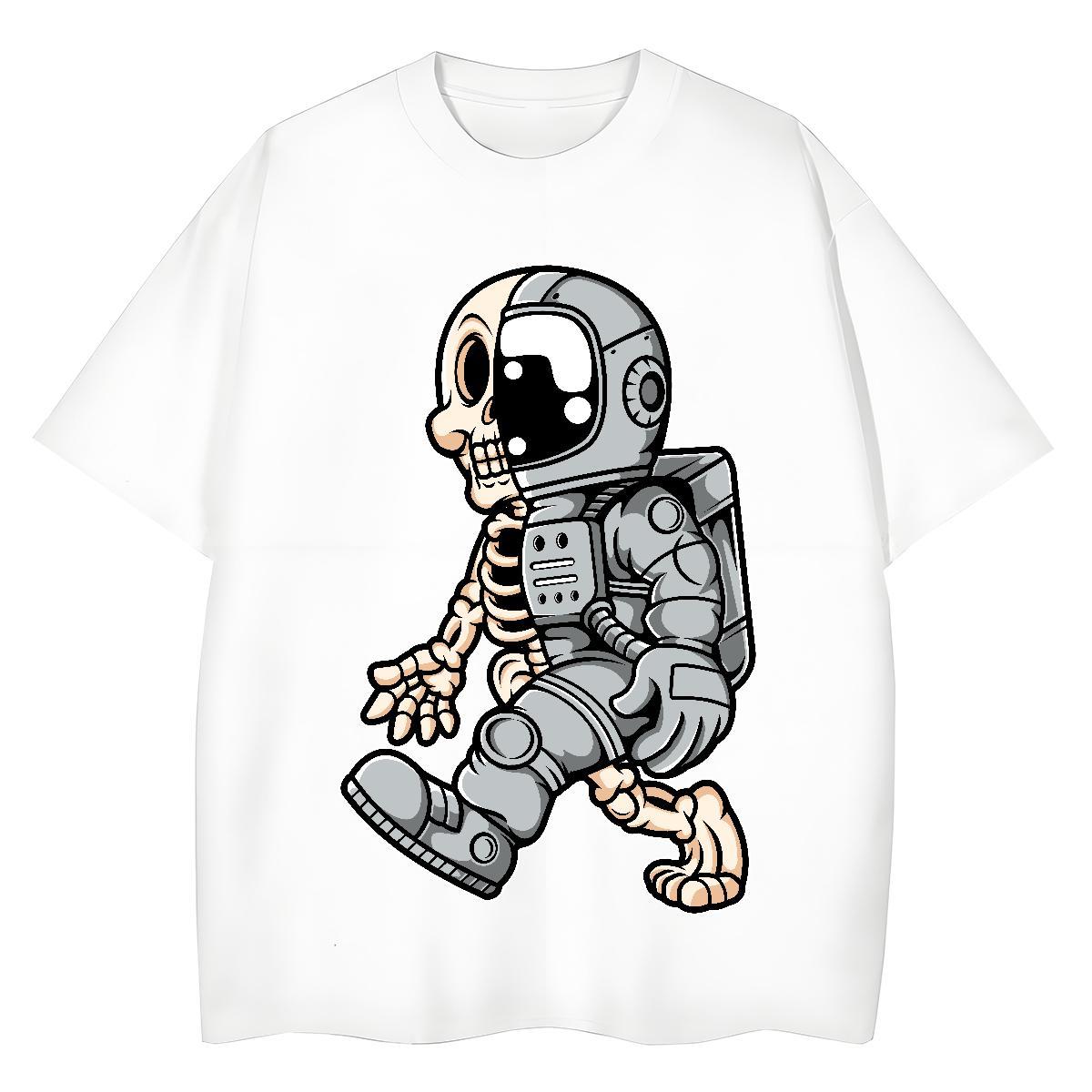 Soft Women Tshirts 230g Pure Cotton universe Spring Summer T-Shirts for Women Breathable DIY Anime Tees Shirts