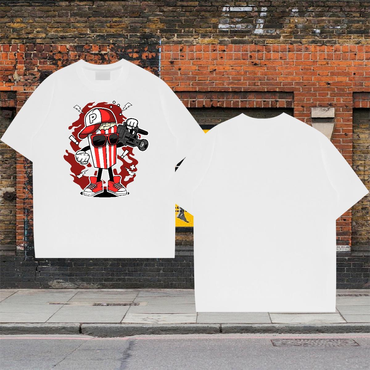 Designer Men Tops Tees Beach 230g Pure Cotton Custom Print Plus Size Breathable Short Sleeve camera T-Shirts for Men 2024 DIY Top Tees