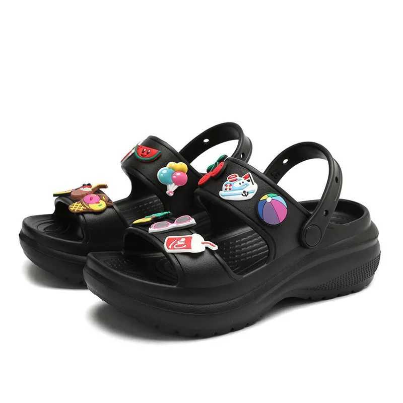 New Arrival Womens Sandals Korean Wedge Platform High Heels Womens Shoes Outdoor Beach Peeping Toes Non slip Sandals T250409