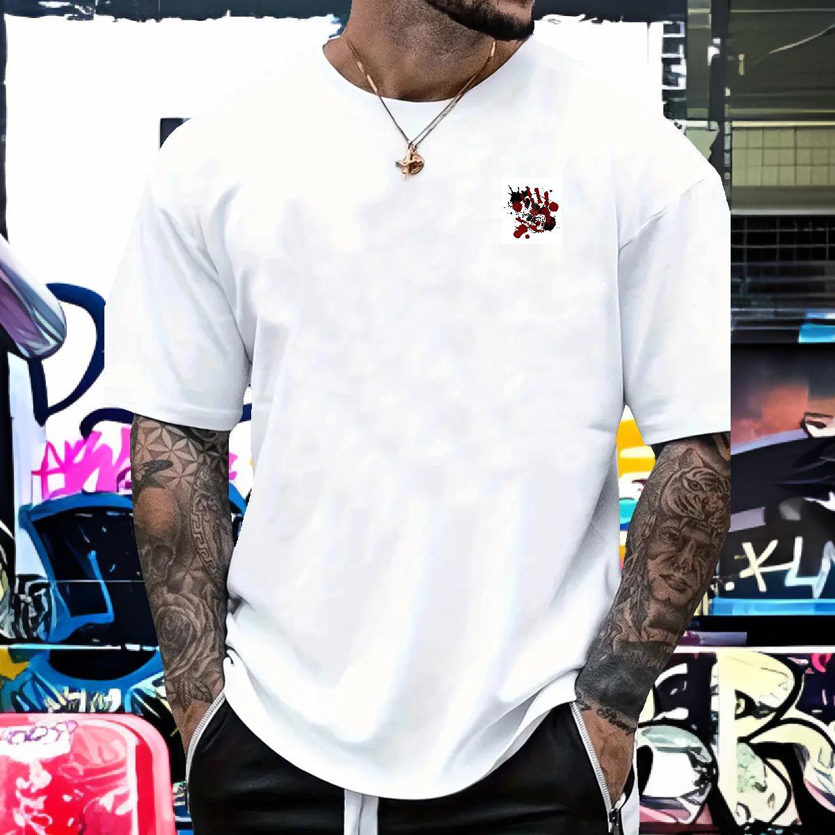 Fashion Design Beach Men Tops Tees skull Short Sleeve O-Neck 230g 100% Cotton Men T Shirts TOP Quality Oversized 3XL 4XL Wear