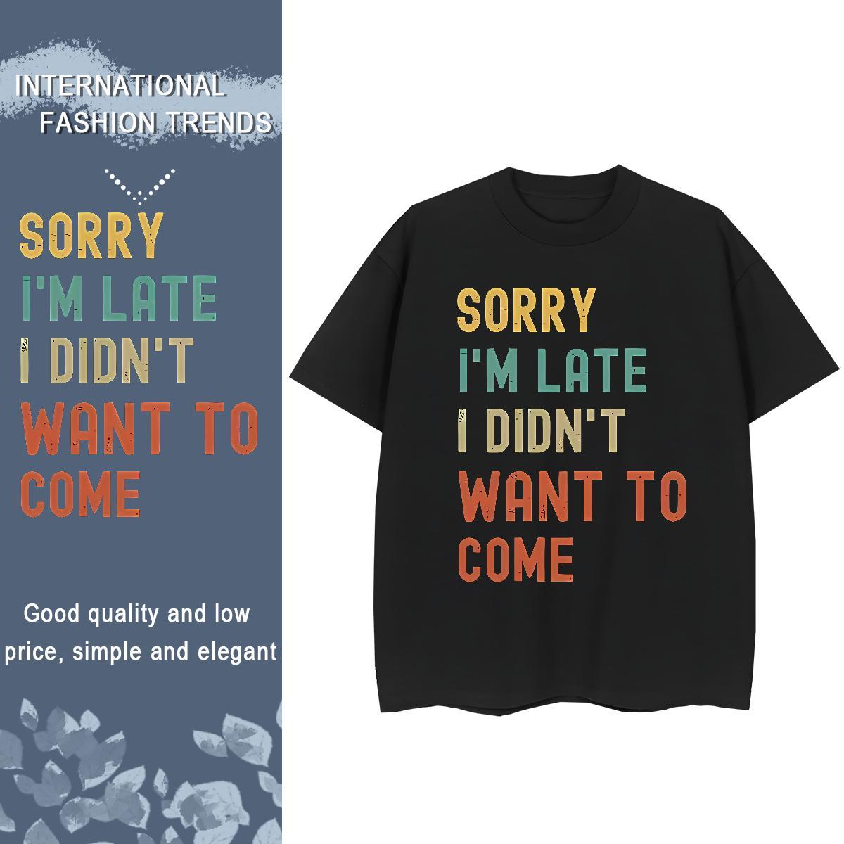 Wholesale Women Tees 100% Cotton 230g letter Casual Sport Womens T Shirts Crew Neck Anime Oversized Top Shirts