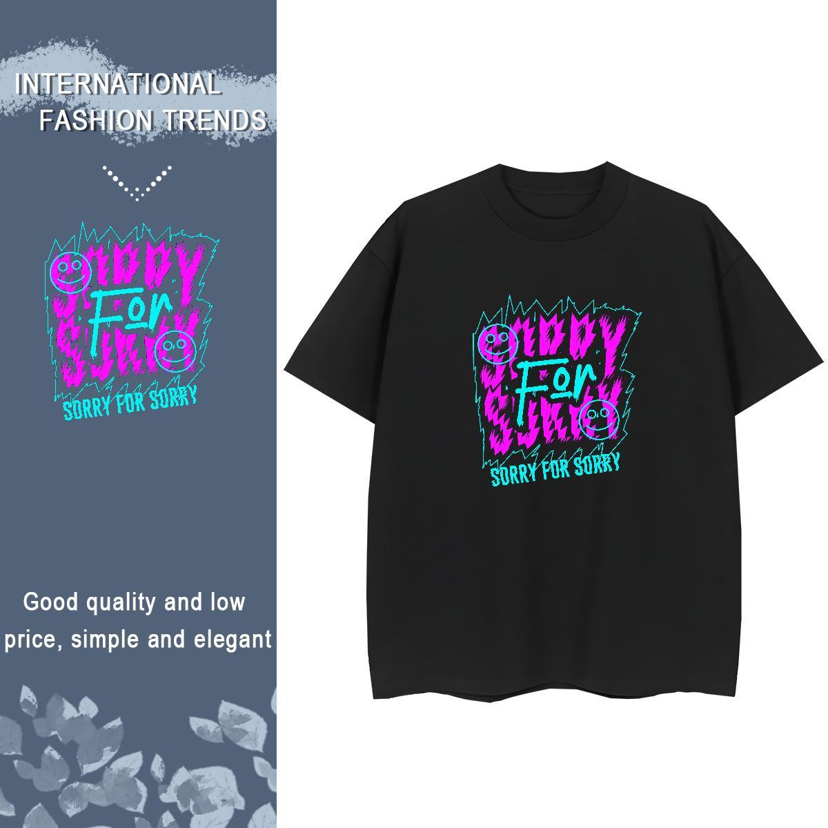Female Womens Tshirts 230g 100% Cotton letter Hip Hop Street T-Shirts for Women O Neck Short Sleeves Plus Size Custom Clothes Shirt