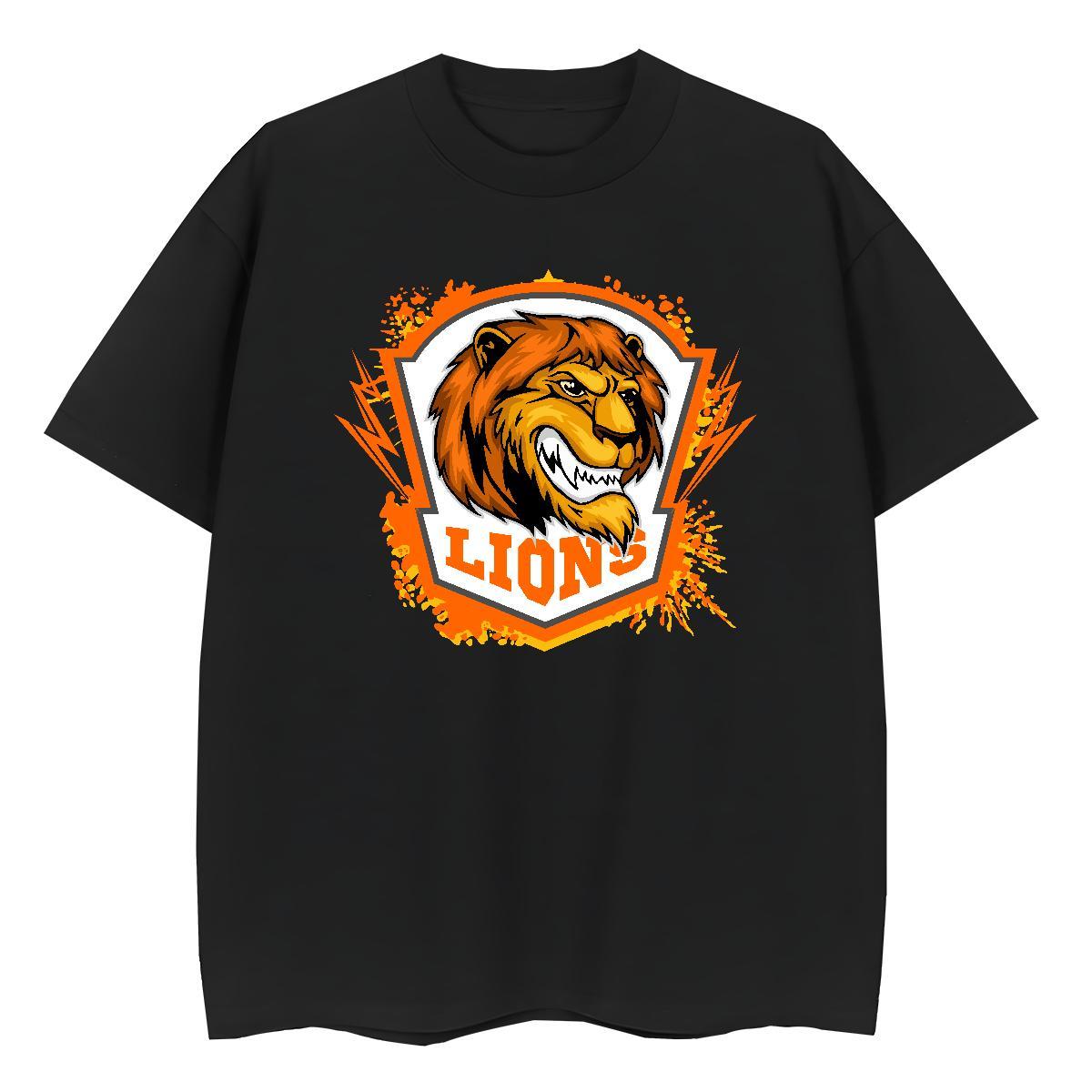 Stylist T-Shirts for Women Short sleeve Soft 230g Cotton Womens Tshirts Cartoon Floral Printing lion Casual Female Tees Shirts