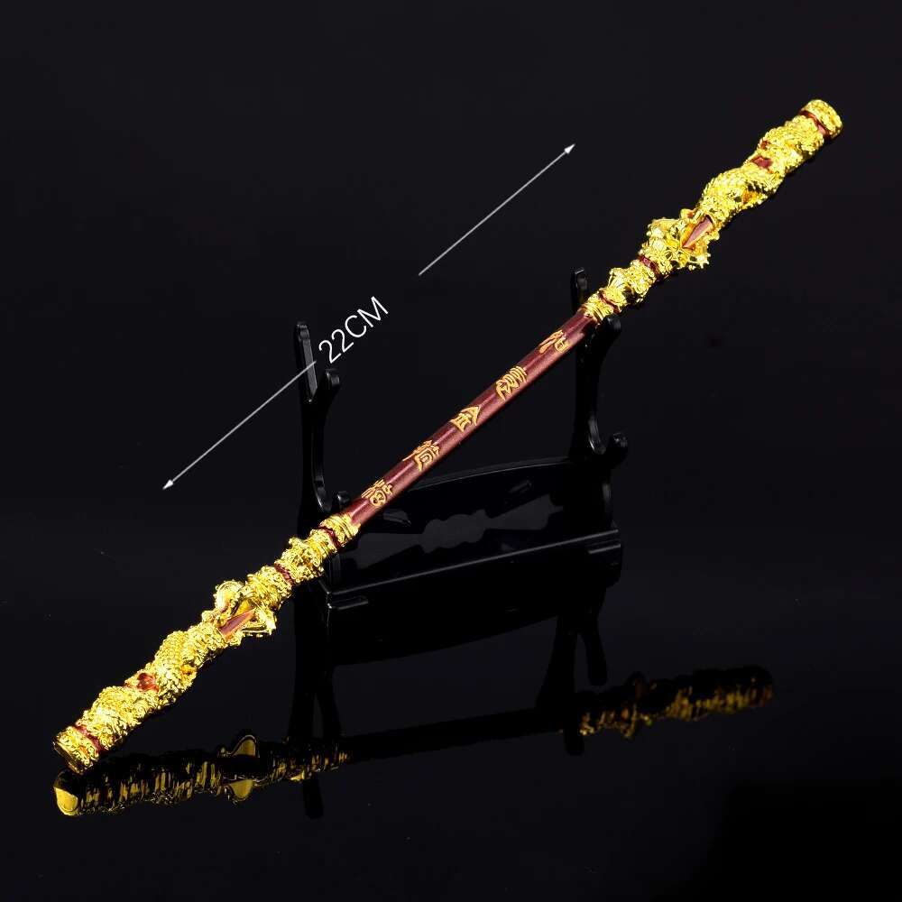 Black Myth Mythical Ornament Game Peripheral Handmade Submerged Bathtub Scenery Golden Hoop Stick Sun Wukong Pen Stand