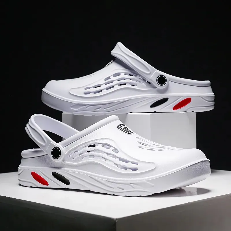 Large Size 36-49 New Men's Beach Shoes Men's Shoes With Large Holes Slippers Casual Outdoor Summer Sandals Men's Shoes
