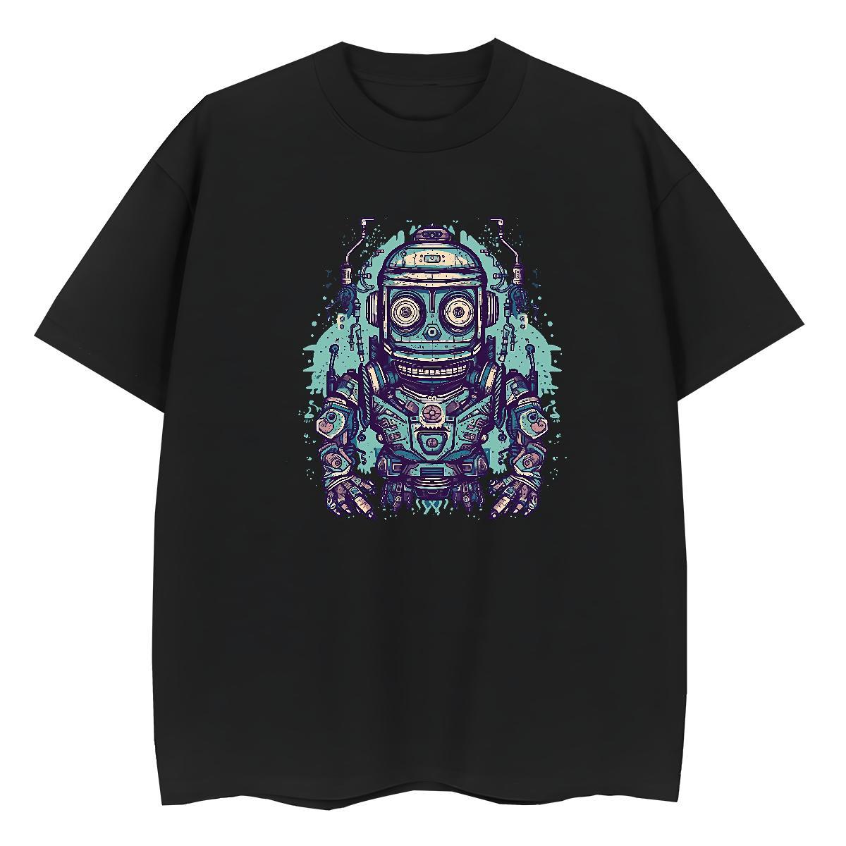 Classic T-Shirts Round Neck Short Sleeve 230g Pure Cotton Lady T shirt Black Oversized ET Spring Summer Loose fit Tees Shirts