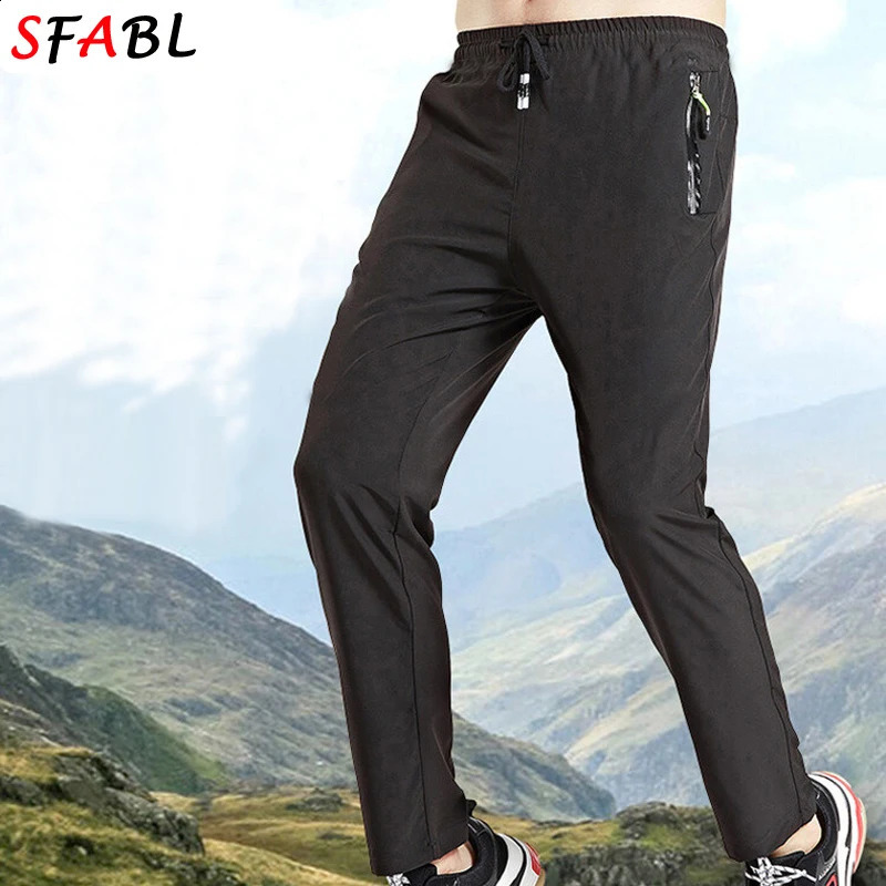 Summer Gym Fitness Quick Dry Mens Pants Breathable Work Wear Trousers Large Size 5XL Casual Climbing Hiking Joggers Sweatpants 240822