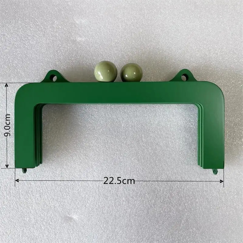 22.5cm fashionable wooden wallet frame DIY wooden handbag frame with screws Obag accessories bag hanger handmade womens clutch green 240821
