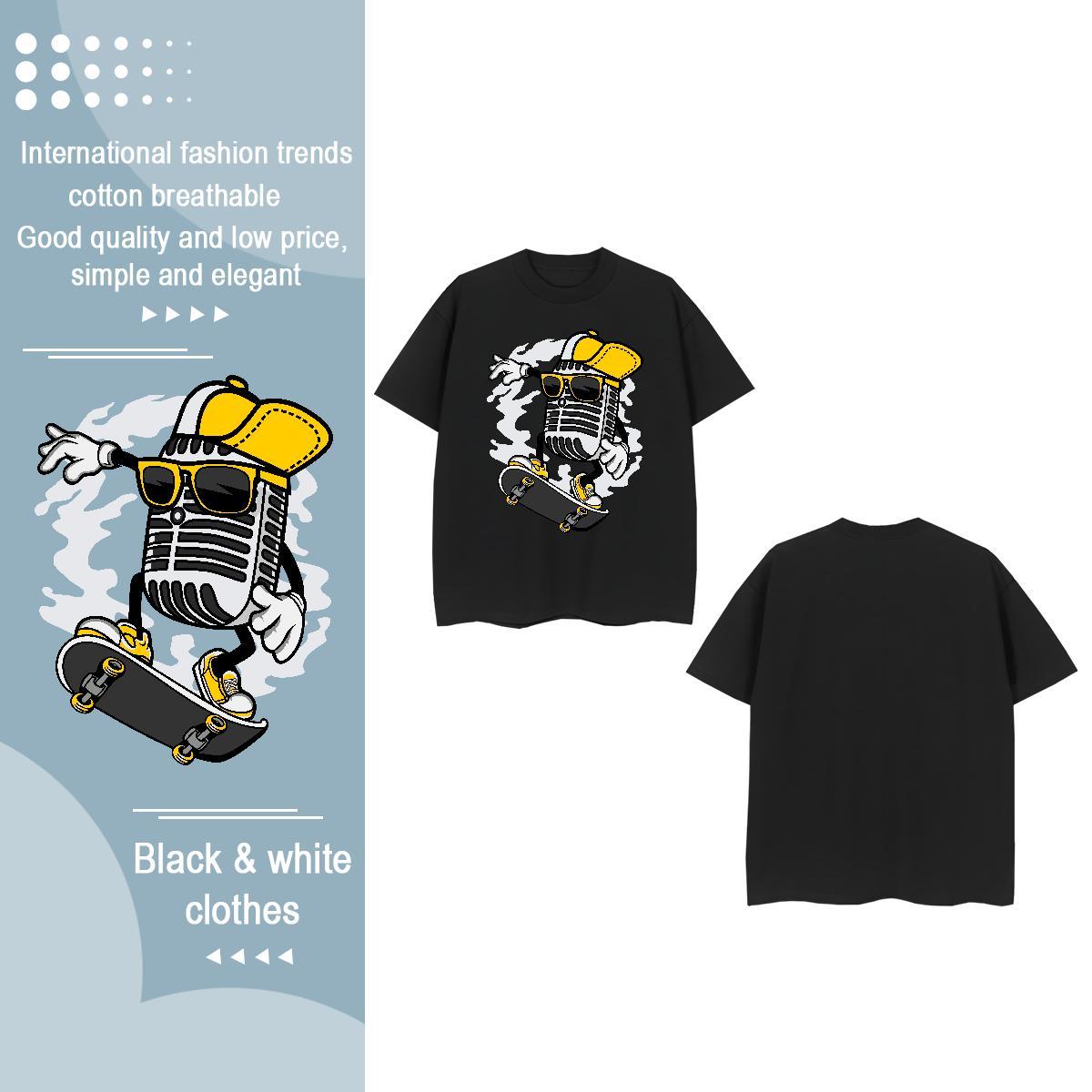Casual New Women T Shirts Breathable Soft 230g Pure Cotton Couples T Shirts Custom Printed skateboarding Sport Nice Top Tees