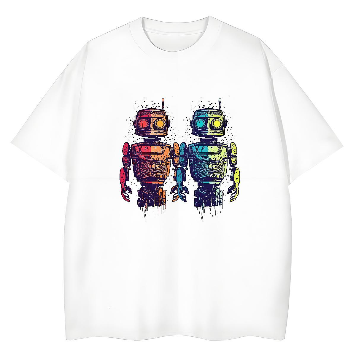 New Woman T Shirts Short Sleeve O-Neck 230g Pure Cotton Woman Tshirt Custom Cartoon ET Casual Sport Popular Clothings