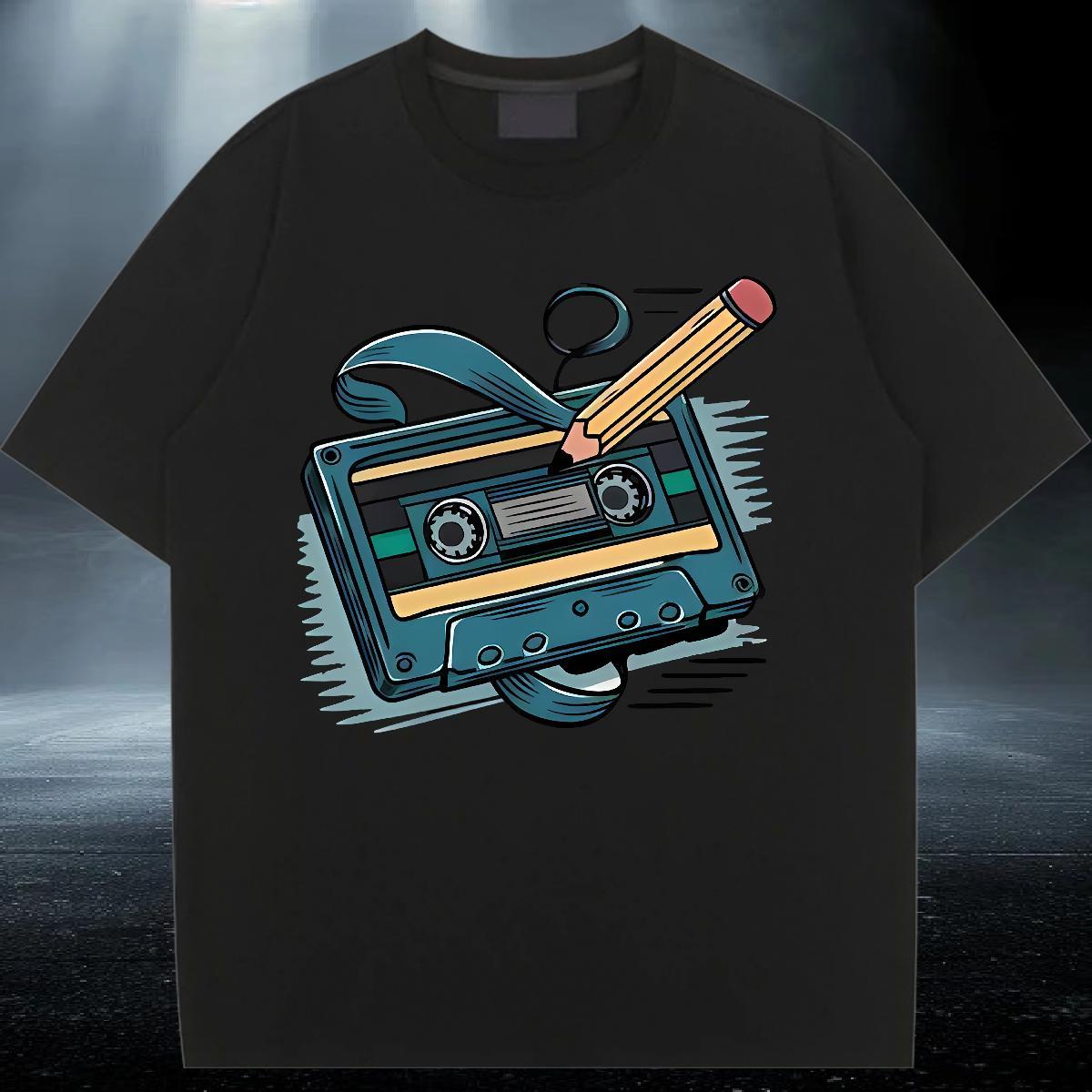 DIY Women T Shirts 230g 100% Cotton Breathable Short Sleeve Sport radio Tshirt for Man Woman Comfortable DIY Anime Printed Tshirts