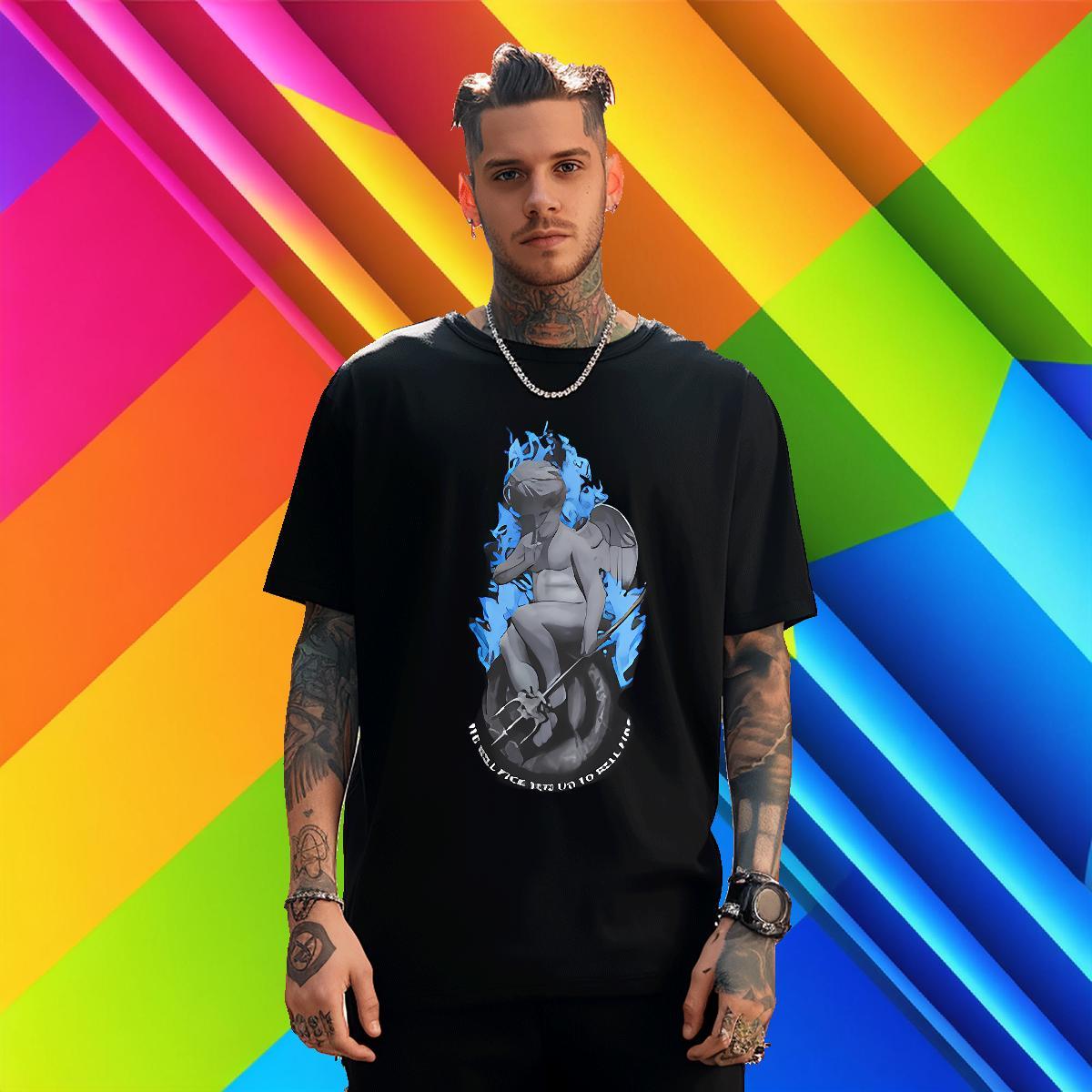 Popular T Shirt For Man 230g Cotton person Casual Beach Custom Print Plus Size Breathable Mens Tshirts Classic Casual Tops Shirt