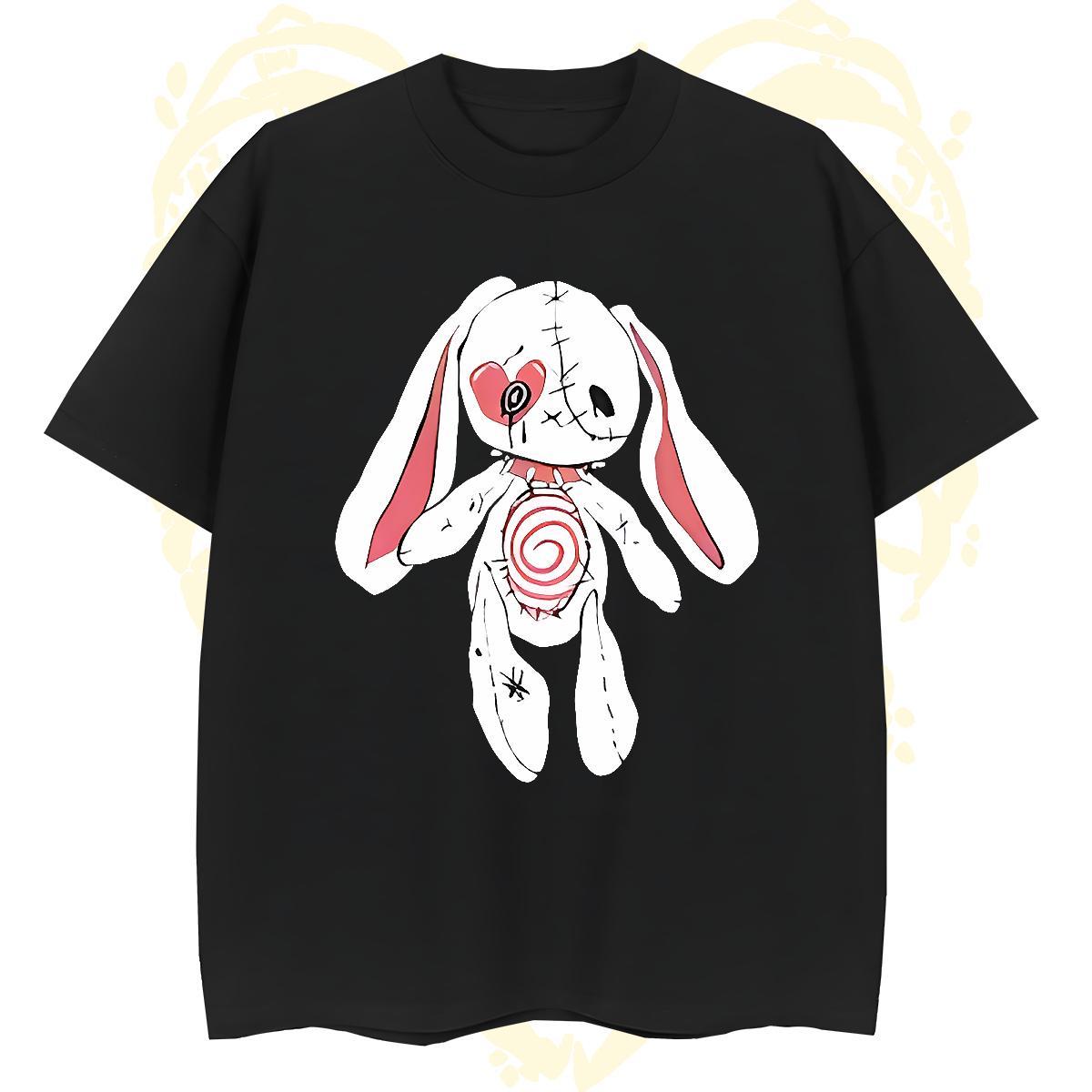 Comfortable Man T Shirts rabbit Crew Neck Breathable Summer Casual DIY Logo Oversized 230g Pure Cotton Men Tees Stylist Polos