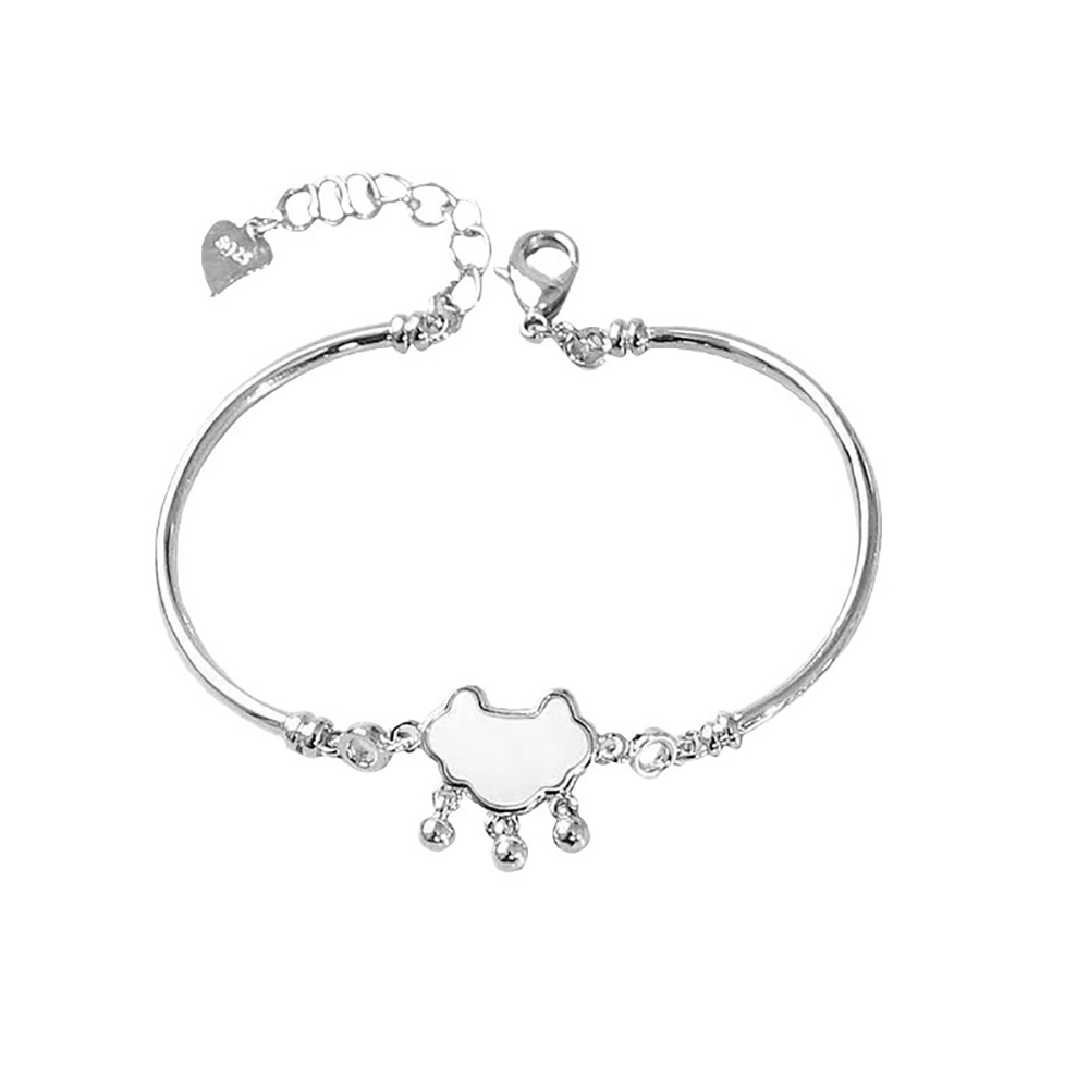 Lifetime Lock Love White Beimu Ruyi Ping An Lock Bracelet for Women Long Life Lock Bracelet