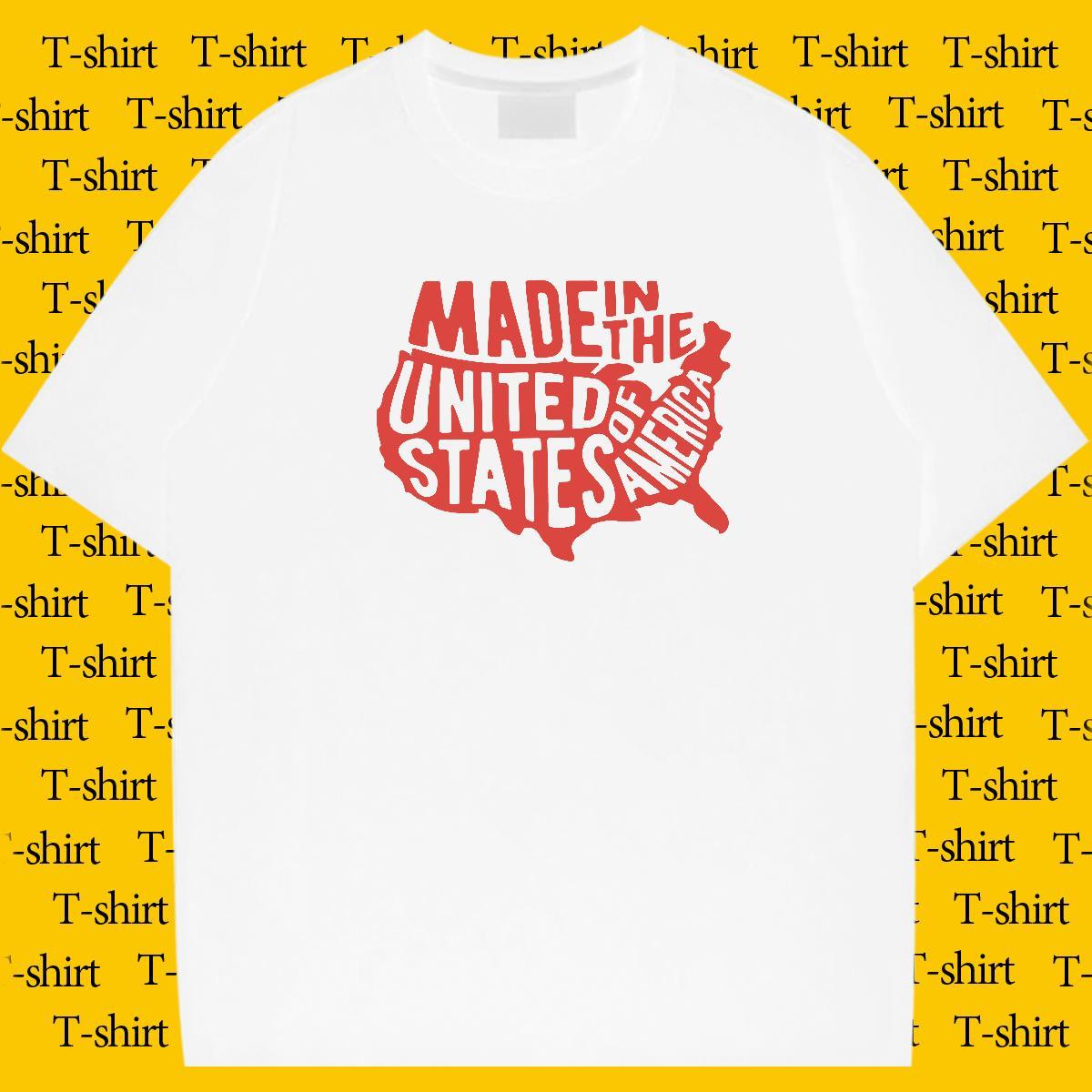 Wholesale Men Tops Tees High Street Hip Hop 230g Cotton Anime Print O Neck Short Sleeves letter T shirt Designer Fashion Clothes