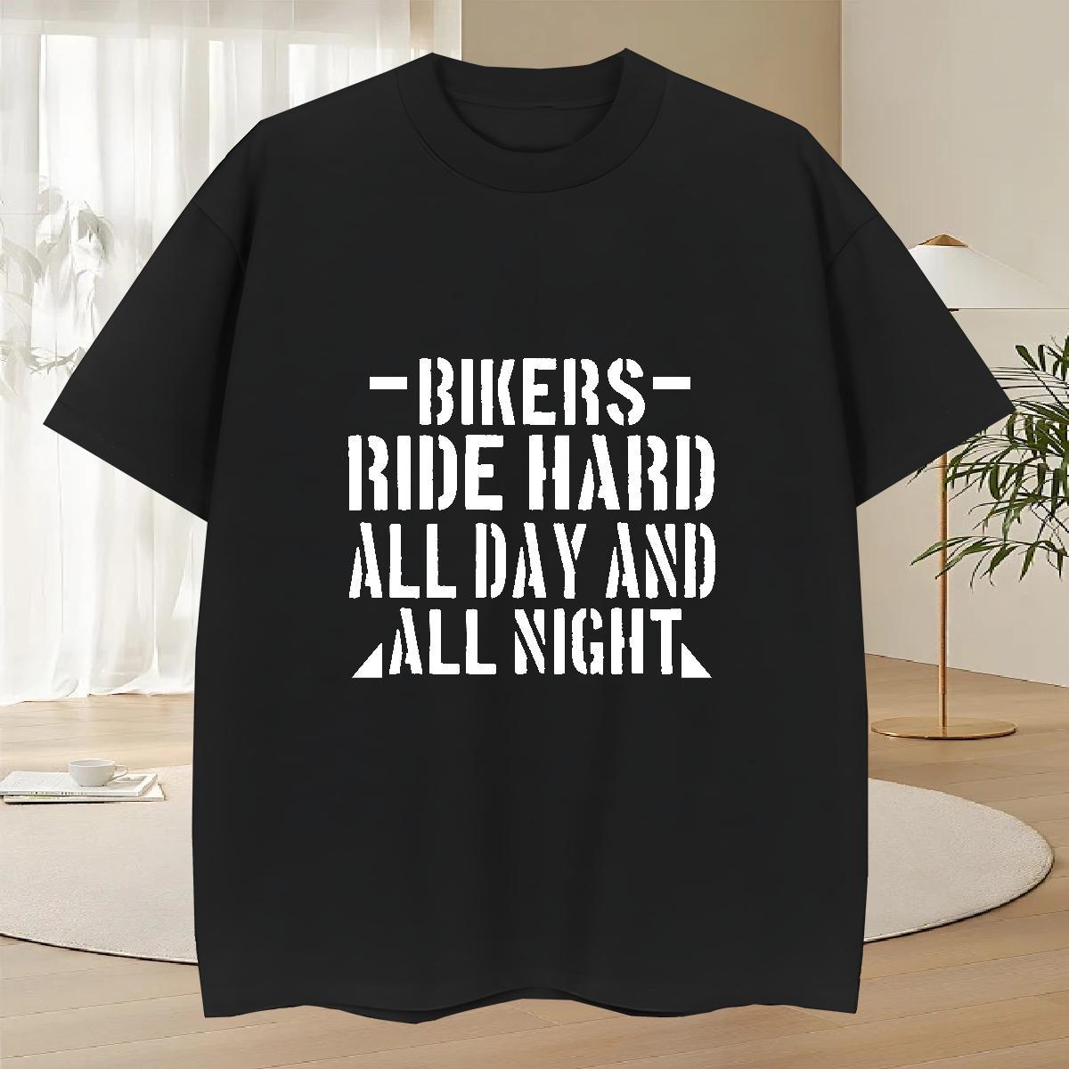 Cool Men Tshirts Hip Hop Street 230g 100% Cotton Floral Print Crew Neck Bikers Ride T shirt New Arrival Tees