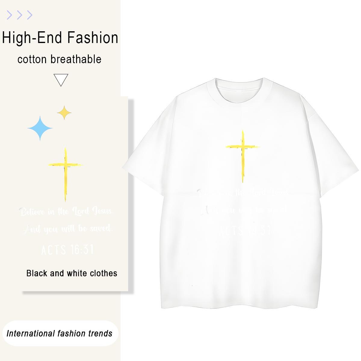 Brand Tshirt for Man Woman Sports Casual 230g Pure Cotton Custom Print Oversized Short Sleeve O-Neck letter T shirt New Tees