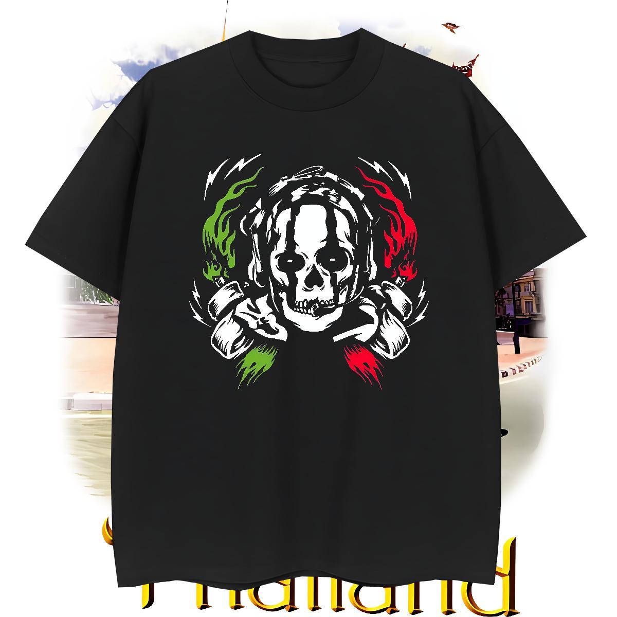 Fashion Designer Tshirt for Man Woman 230g Pure Cotton Outdoor scary O-Neck Short Sleeve T shirt Cool Design Custom Big Size Tees