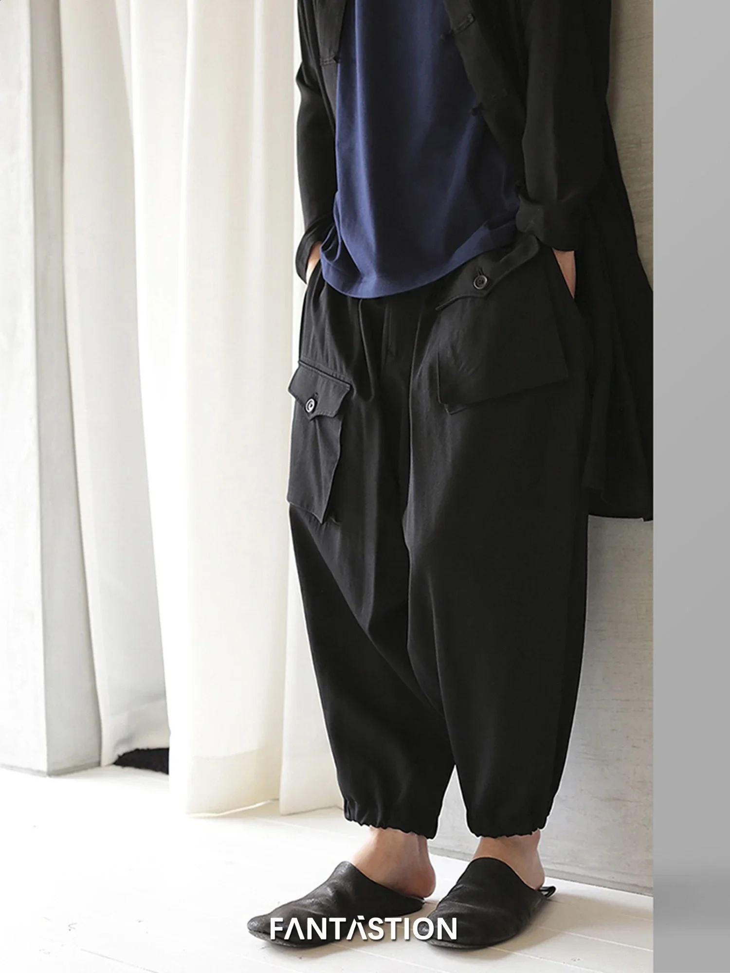 FANTASTION UNSINEX mens pants cargo Korean clothing casual wide leg 240821