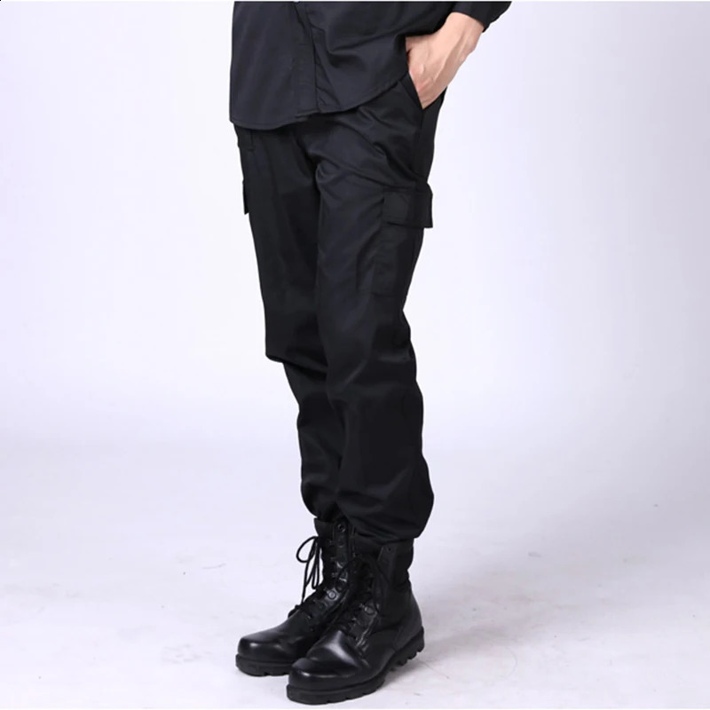 Mens waterproof cargo pants with elastic multi pocket military mens Trouser Dministrategic Pants Plus size tactical 240821