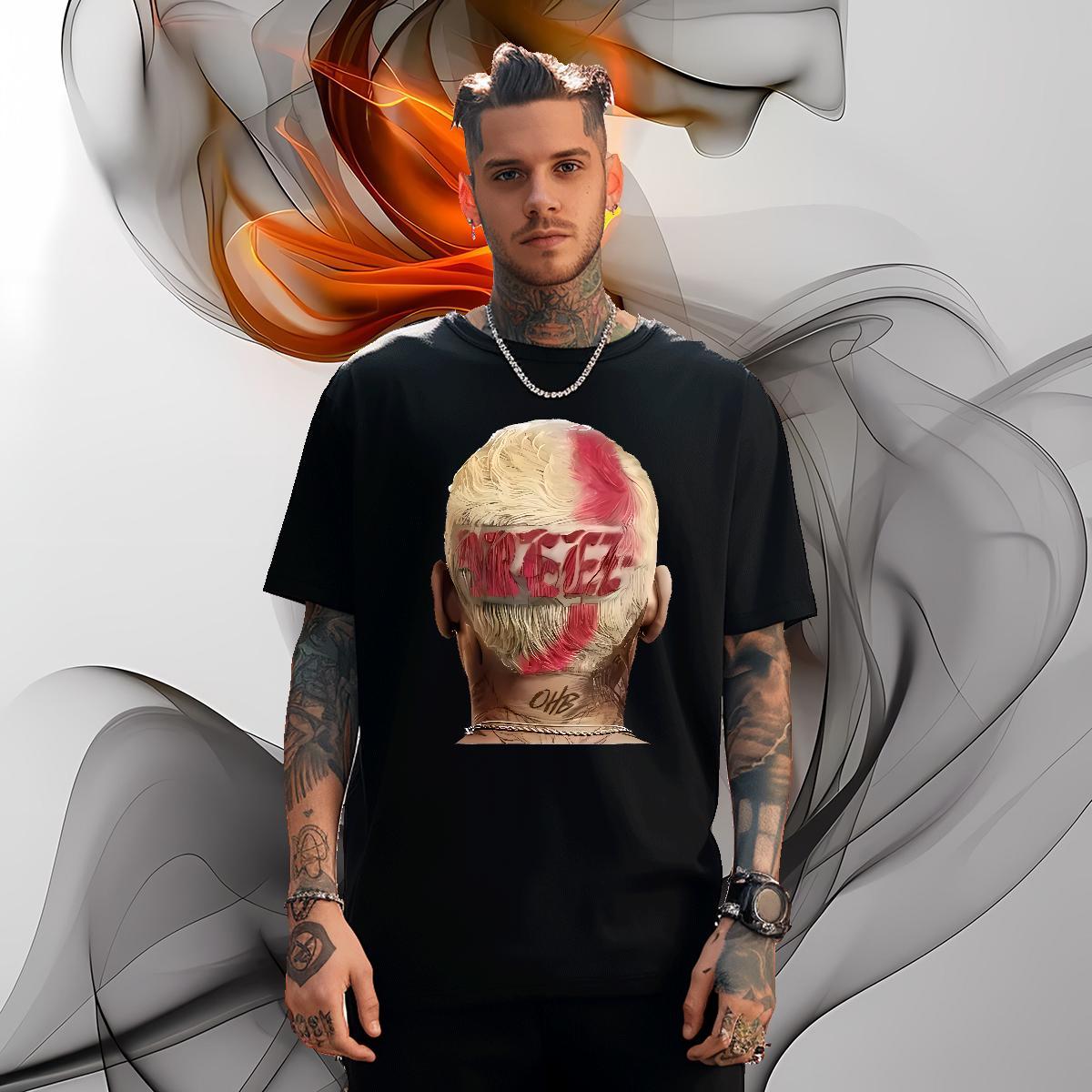 Wholesale afterbrain T Shirt For Man Street wear Hip Hop Tshirts 230g 100% Cotton 2024 Summer Breathable Soft Black White Top Tees