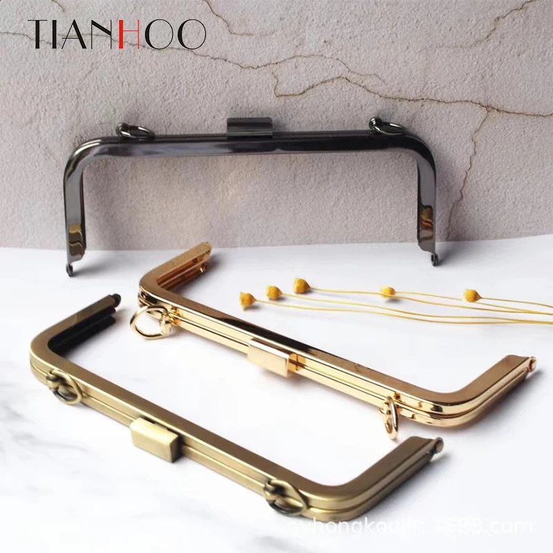 10 pieces of 21.5cm metal handbag frame wallet womens clutch bag accessories kissing buckle lock accessories 240821