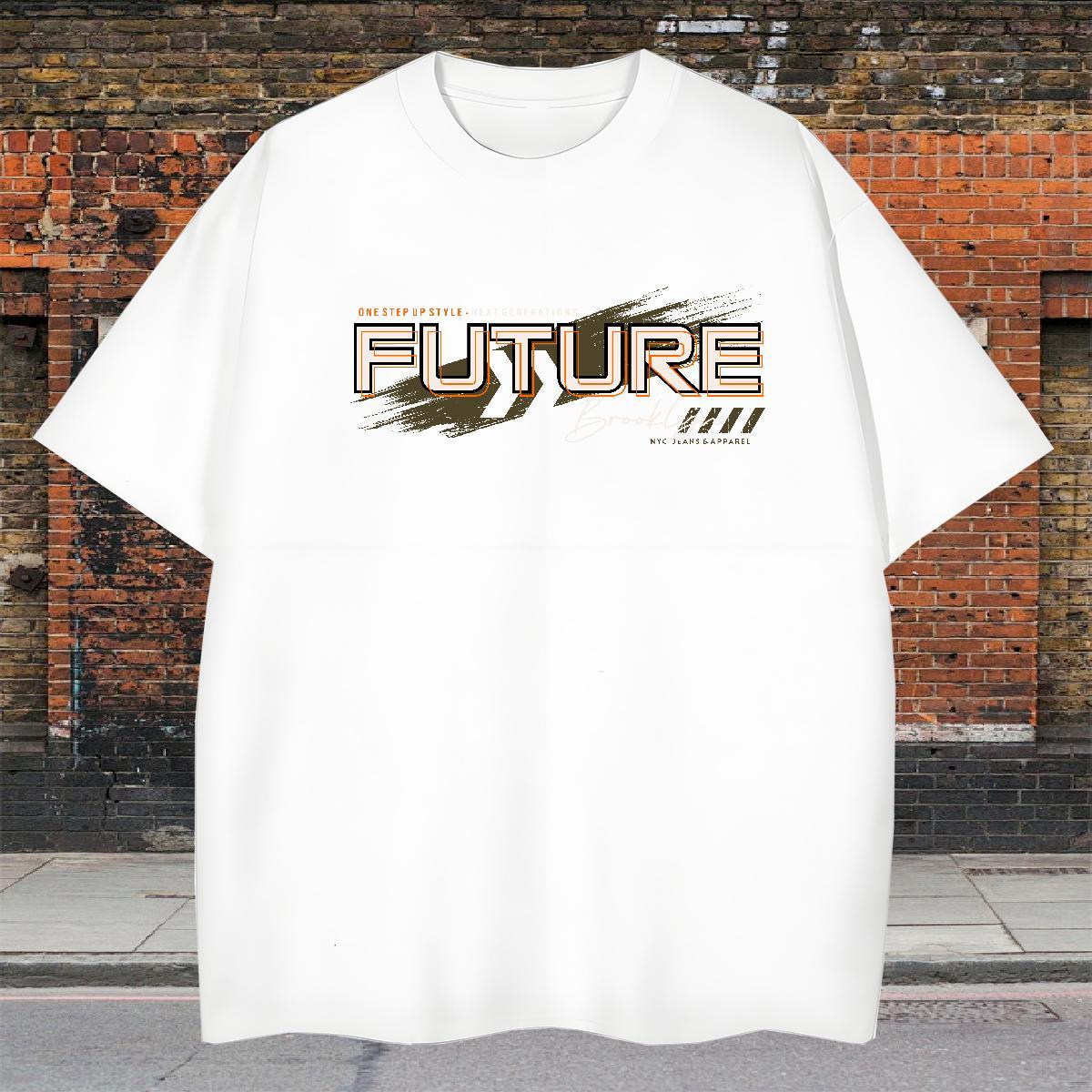 Cool Design Mens Tshirts Spring Summer 230g Pure Cotton Anime Short Sleeve O-Neck future T-Shirts Fashion Tops Shirt