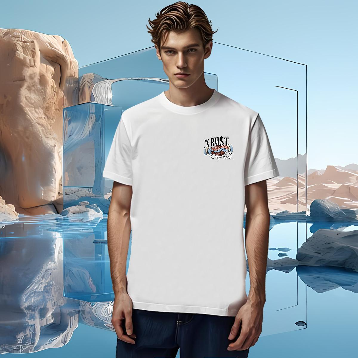 Soft friendship T-Shirts Street wear Hip Hop Men Tops Tees 230g 100% Cotton Factory Direct Short Sleeve O-Neck DIY Tee Shirt
