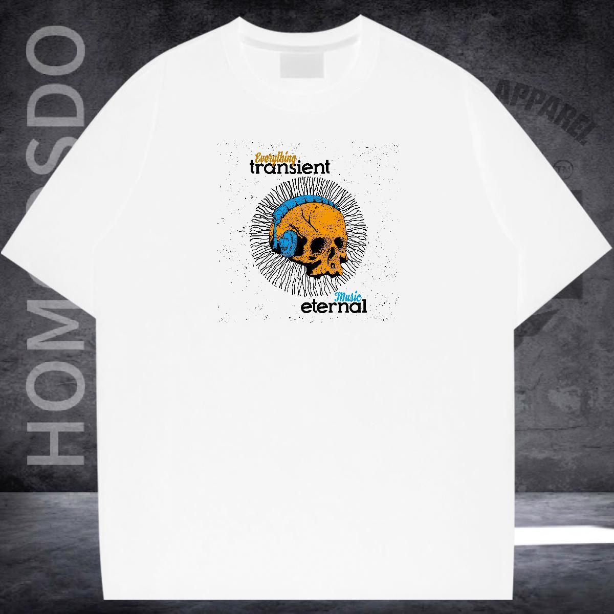 High Quality T shirt 230g Pure Cotton monster Street wear Hip Hop Anime Print Crew Neck Couples T Shirts Stylist Tees