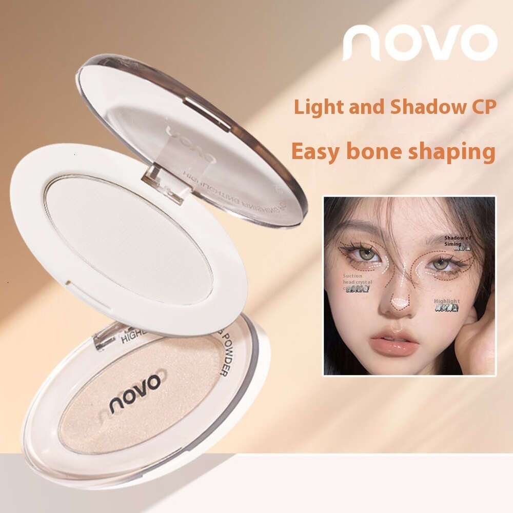 Versatile Novo Face Contouring Palette - Soft Sheen Shadow and Highlight Powder Set