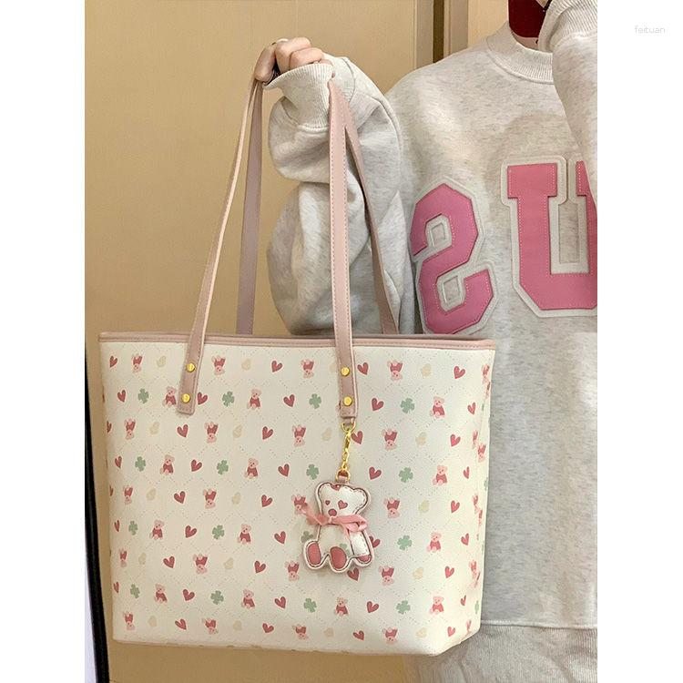 Totes Cute Bear Women's New Large Capacity 2024 Portable Commuter Class Shoulder