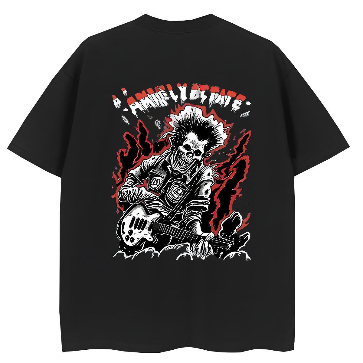 Brand T-Shirts for Women 230g 100% Cotton Crew Neck High Street Hip Hop skull Women Tshirts Free Shipping DIY Logo Clothings