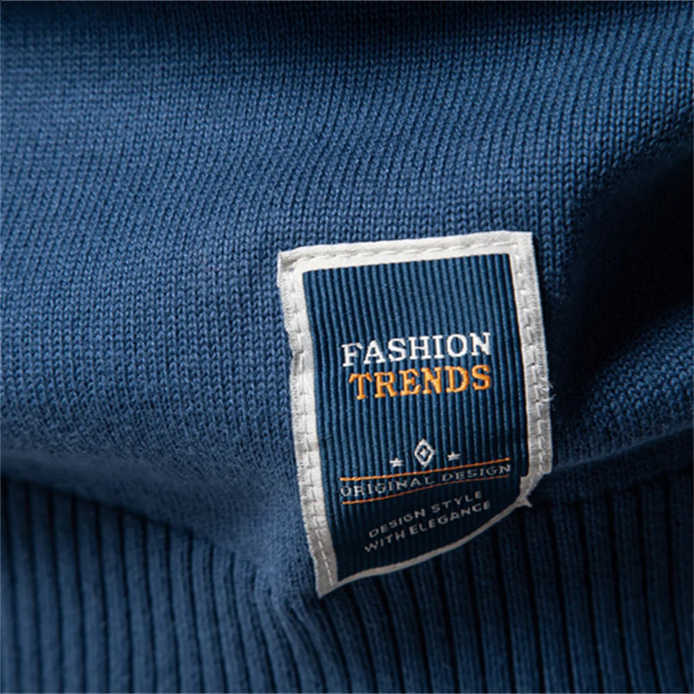 AIOPESON Mens Pure Cotton Crew Collar Knitted Pullover Sweater Casual Fashion Classic 240821