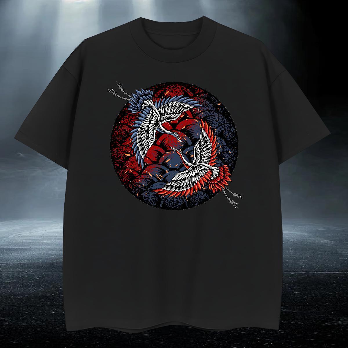 TOP Quality Men Tshirts Street Casual 230g Cotton Custom Cartoon Pure Cotton eagle T-Shirts Customized Tee Shirt