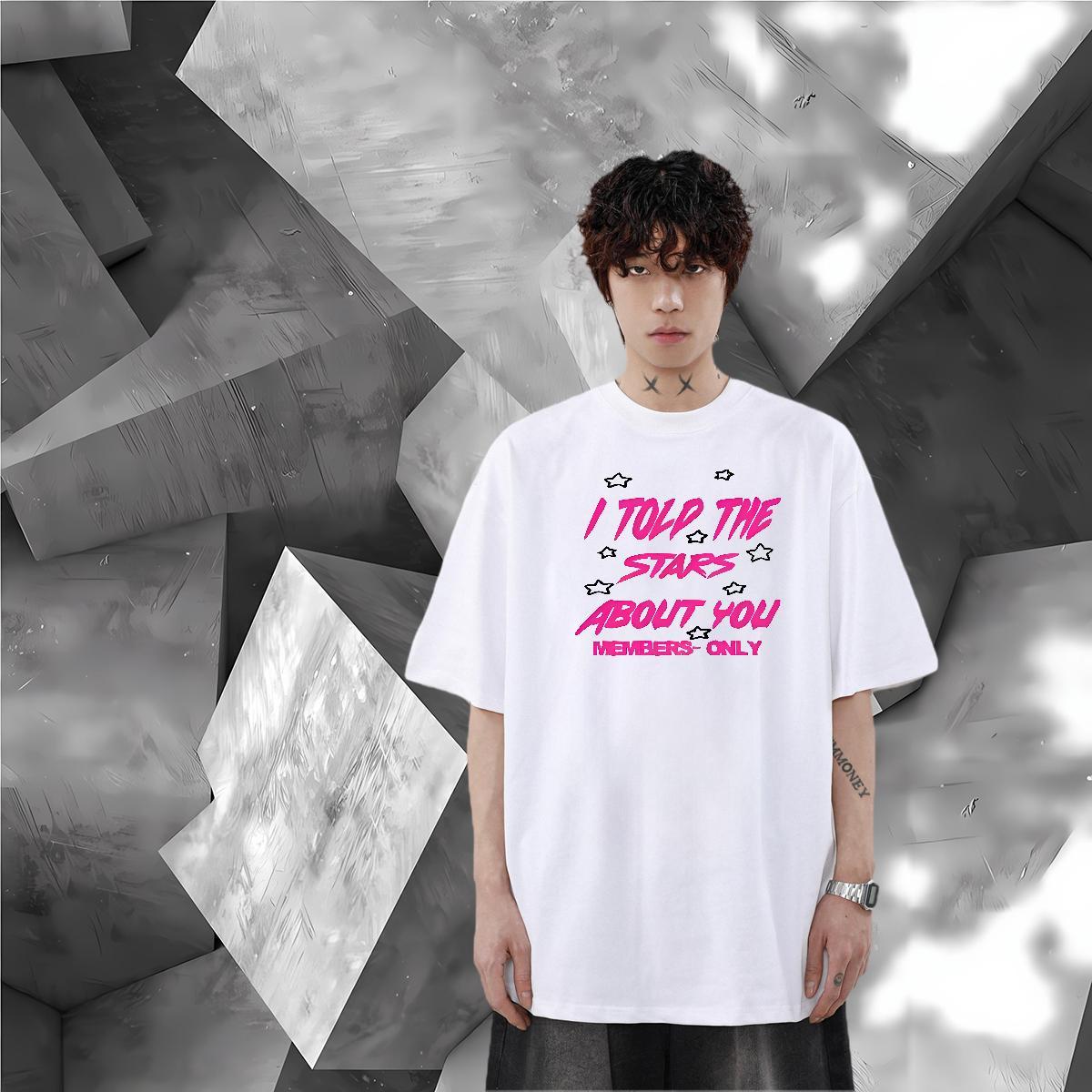 Designer Fashion Casual Tshirts letter Breathable Soft 230g Cotton Men T Shirts Comfortable DIY Printed Tees